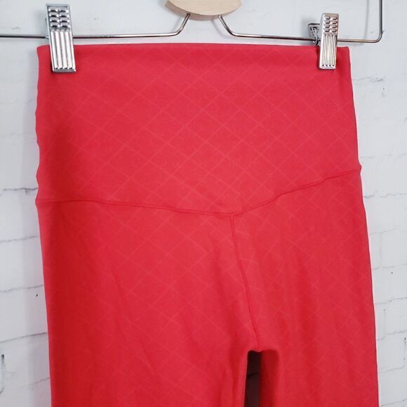 SHEFIT Fierce Boss Leggings Size M Fierce Red Full Length High Waisted Active - Picture 3 of 8